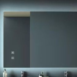 Catalina 32 in. W x 24 in. H Rectangular Led Frameless Wall Mount Backlit Bathroom Vanity Mirror, High Lumen/Waterproof Anti-Fog