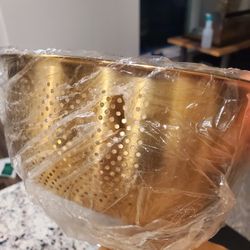 Gold Food Strainer 