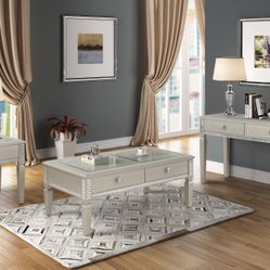 Kalie Coffee Table & 2 End Tables 