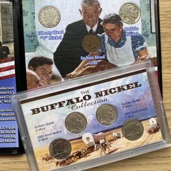 Historic U.S. Nickel Coin Sets – Buffalo, Bison, Liberty V & Indian Head – 2 Collection Bundle