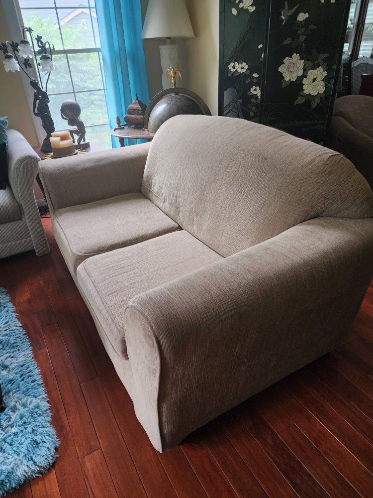 Biege Loveseat