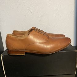 Aldo Mens Dress Light Brown Leather Shoes Size 10.5 