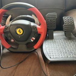 Xbox Ferrari Steering Wheel Used Only 3 Times