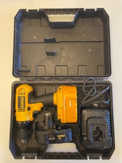 DeWalt 18V Cordless Drill Set with New Batteries and Charger