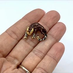 14k Leopard Enable Gold Charm 