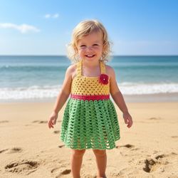 Beautiful handmade summer crochet dress