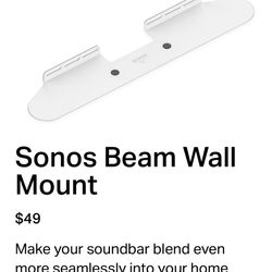 New Sonos Beam Wall Mount (White)