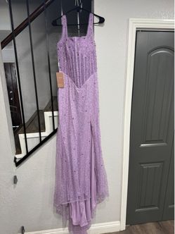 Lavender Rhinestone sequence dress