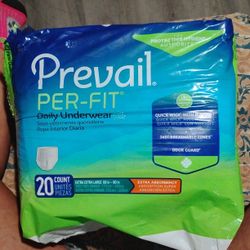 Prevail  Size 2x Underwear Adult Diapers 