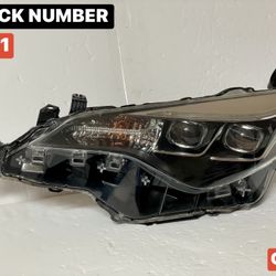 2017-2019 TOYOTA COROLLA SE/XSE/XLE OEM LH LED DOUBLE PROJECTOR HEADLIGHT. DRIVER SIDE