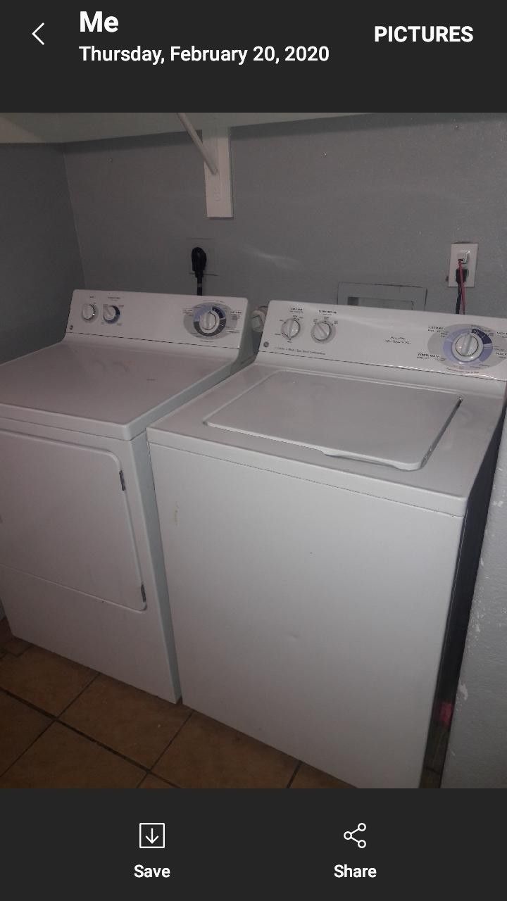 Washer and dryer ge