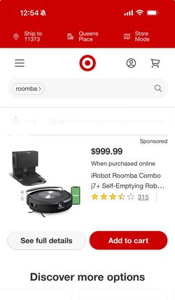 iRobot Roomba Combo j7+ Self-Emptying Robot Vacuum