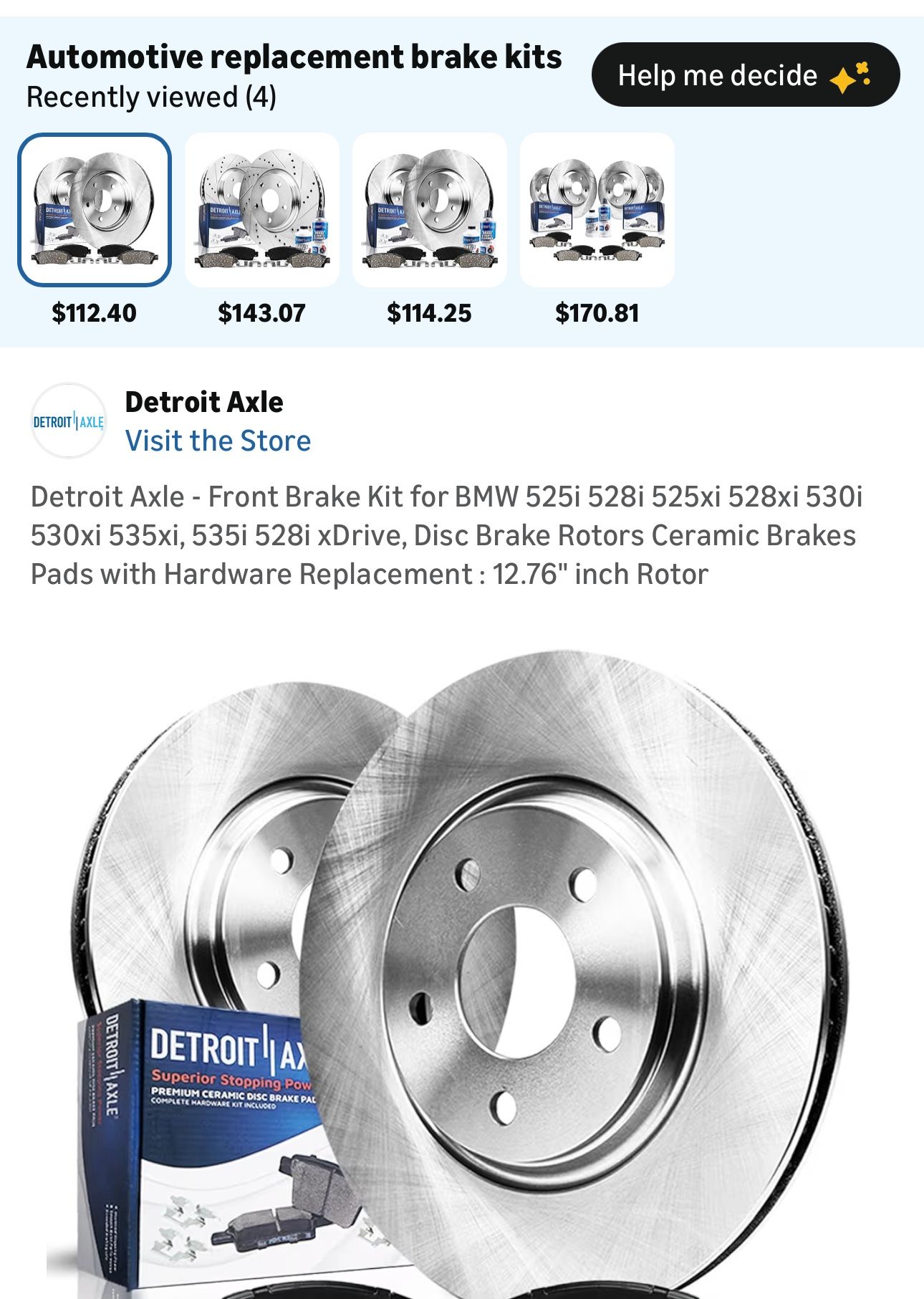 BMW Front Rotors