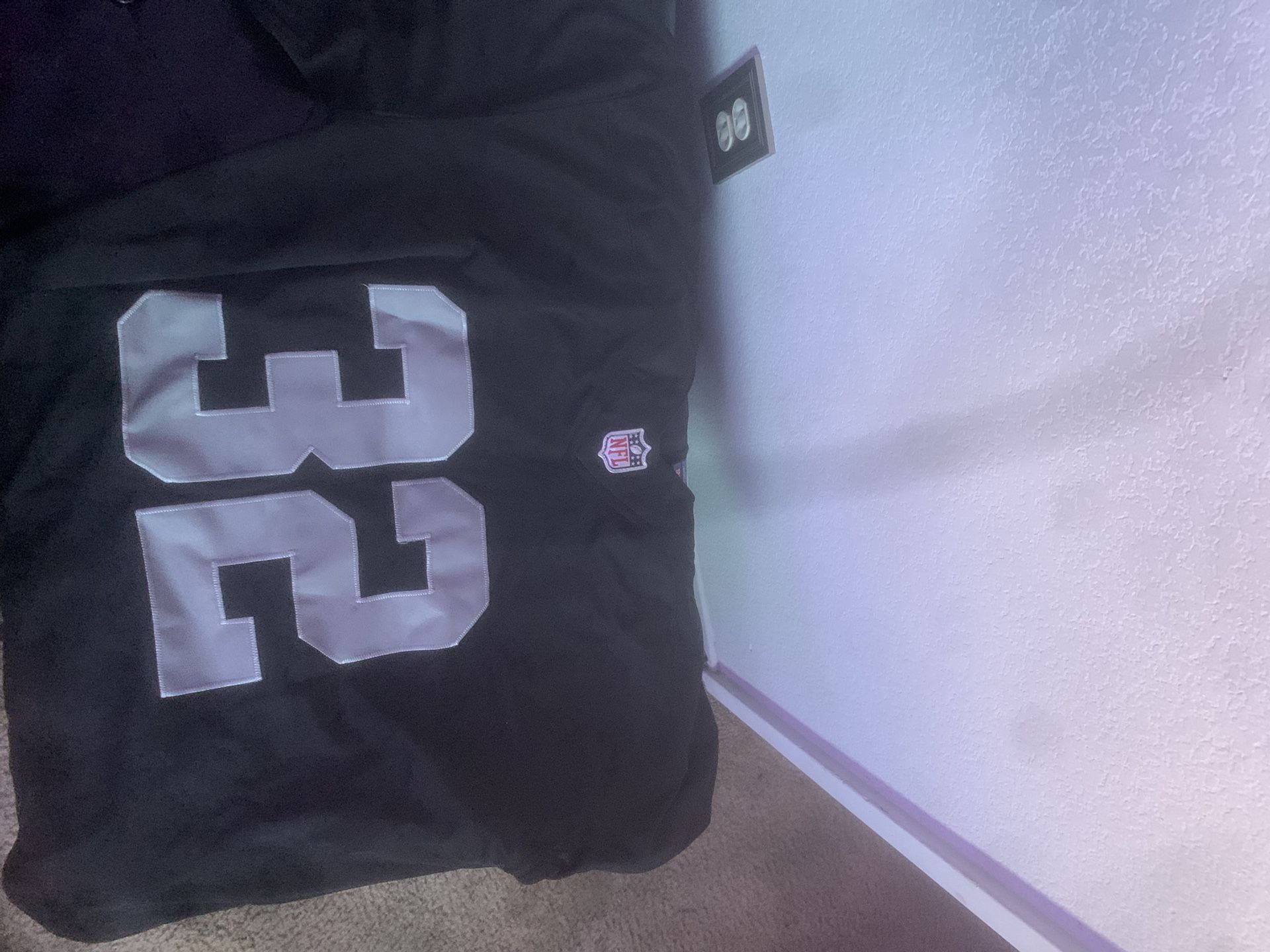 black raiders jersey xxl