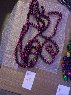 Christmas vintage glass bead garland