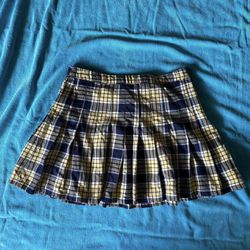 Forever 21 Pleated Plaid Skirt
