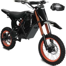 2500W Electric Dirt Bike for Teens & Adults - 37MPH Off-Road EBike, 48V 23AH Removable Battery E Bikes, 14"/12" Fat Tires Bicycle, Hydraulic Brakes Mo