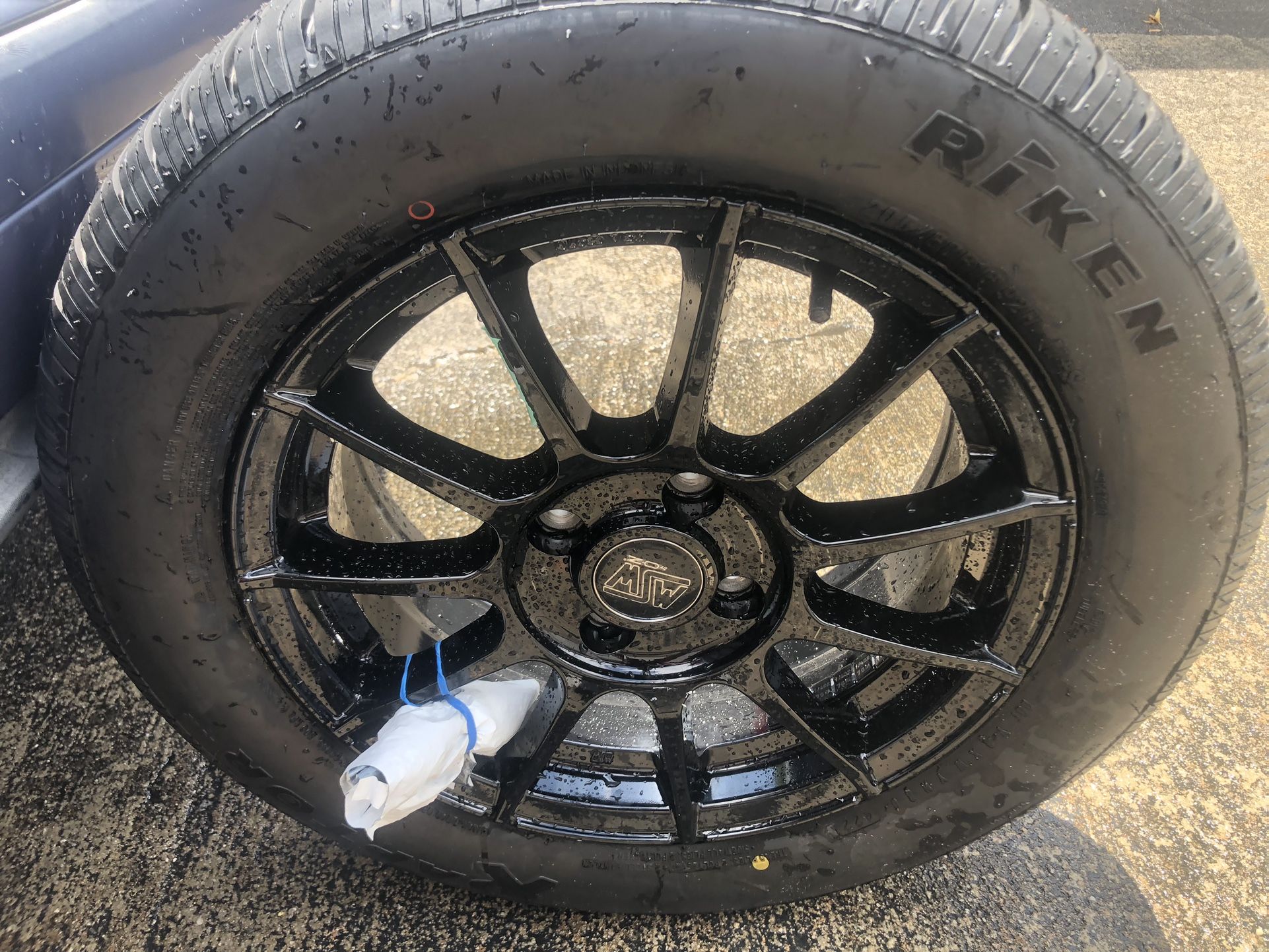 Riken Raptor Tire And Rim 205/60 R16- VGC