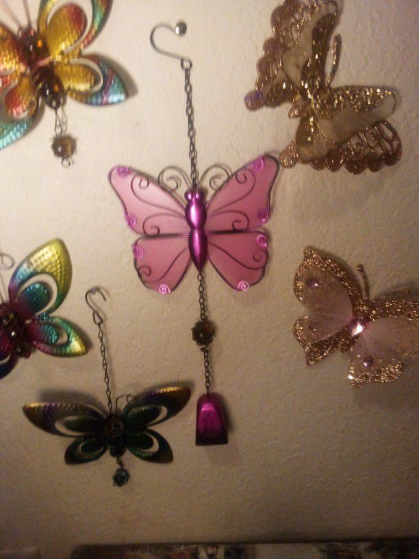 Butterfly Wind Chimes And Deco
