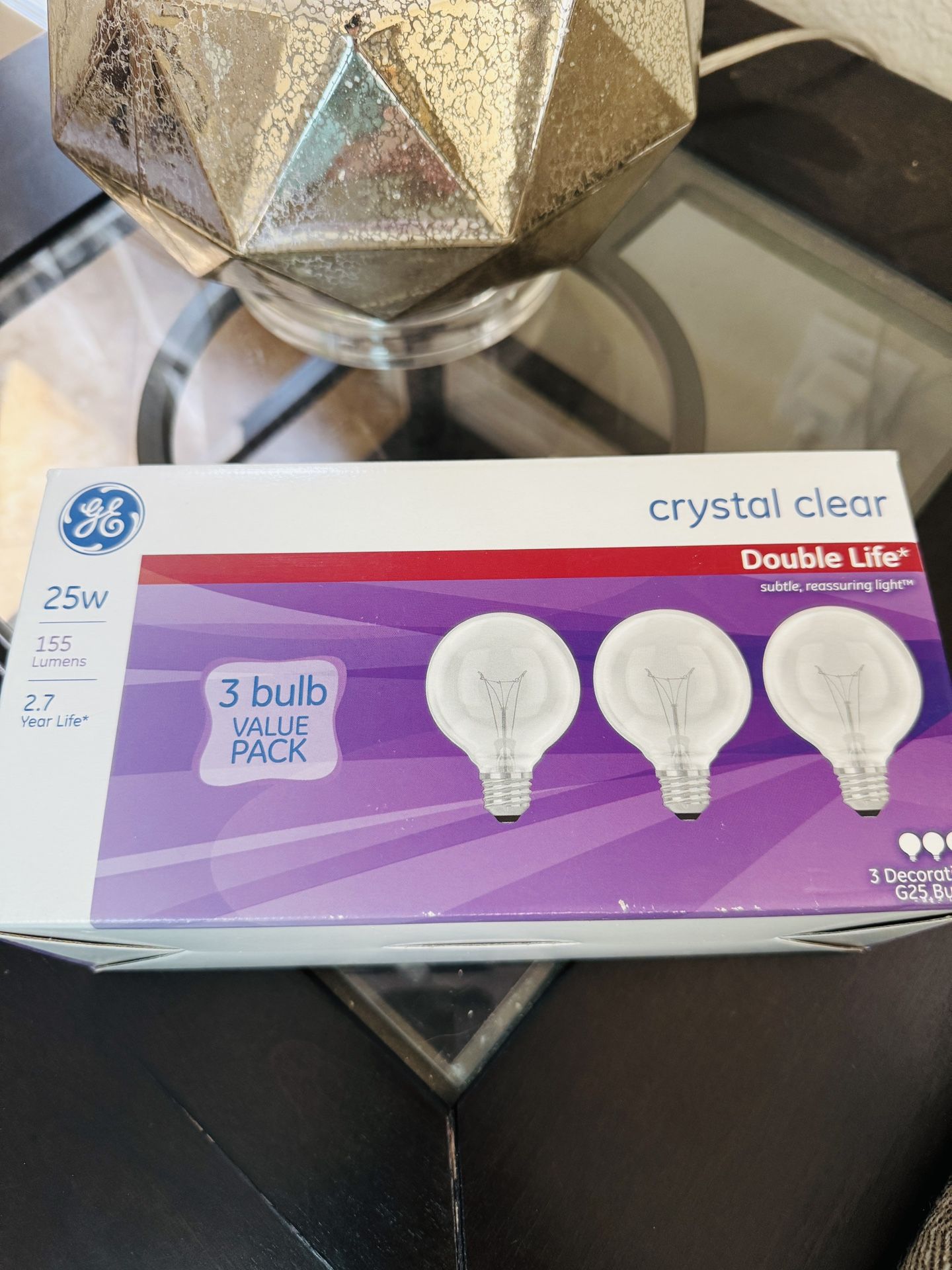 Decorative G25 Light Bulbs X 2