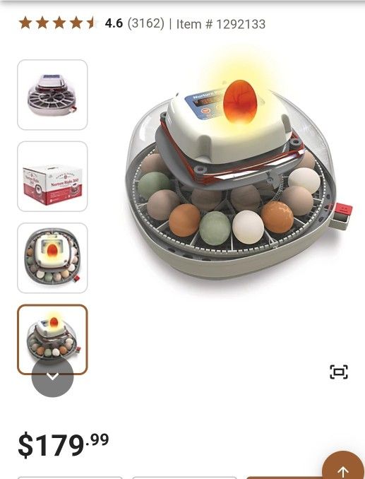 Harris Farms 22-Egg Capacity Nurture Right 360 Egg Incubator