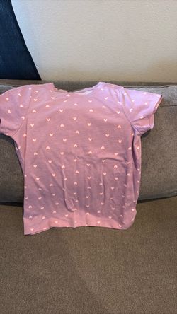 Purple Heart Print Crew Neck T-Shirt