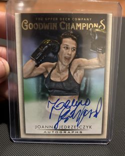 Joanna Jedrzejczyk Autographed UFC card