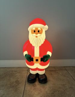 24 Inch Holliday Living Blow Mold Santa
