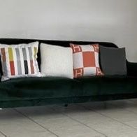Velvet Green Sofa