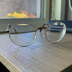 Warby Parker Simon Gold Tortoise Eyeglasses