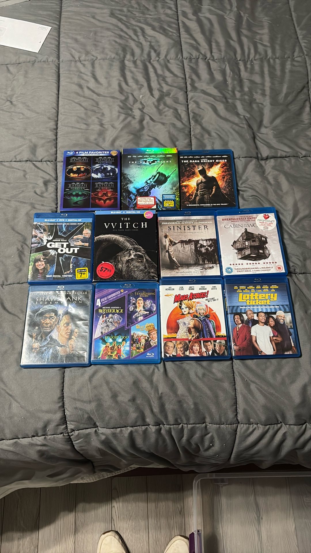 Blu-ray Movies- Batman/Get Out/Witch/Cabin Woods/Sinister/ Scooby Doo/Neverending Story/Mars Attacks/Lottery Ticket 