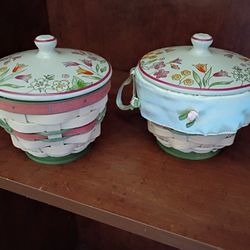 Longaberger Baskets With Lids