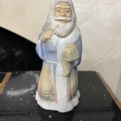 Santa’s List Fenton Glass SignedFigurine 8”