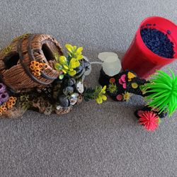 Barrel Coral Aquarium Fish Tank Decoration