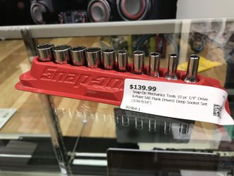 Snap On 1/4” Deep Sockets 10pc Set