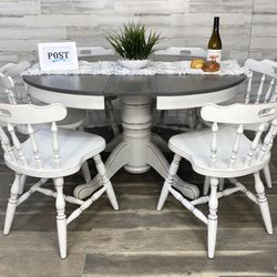 Darling Refinished Farmhouse Dining Set 