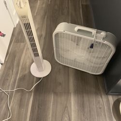 Easy Home Tower Fan And One Box Fan