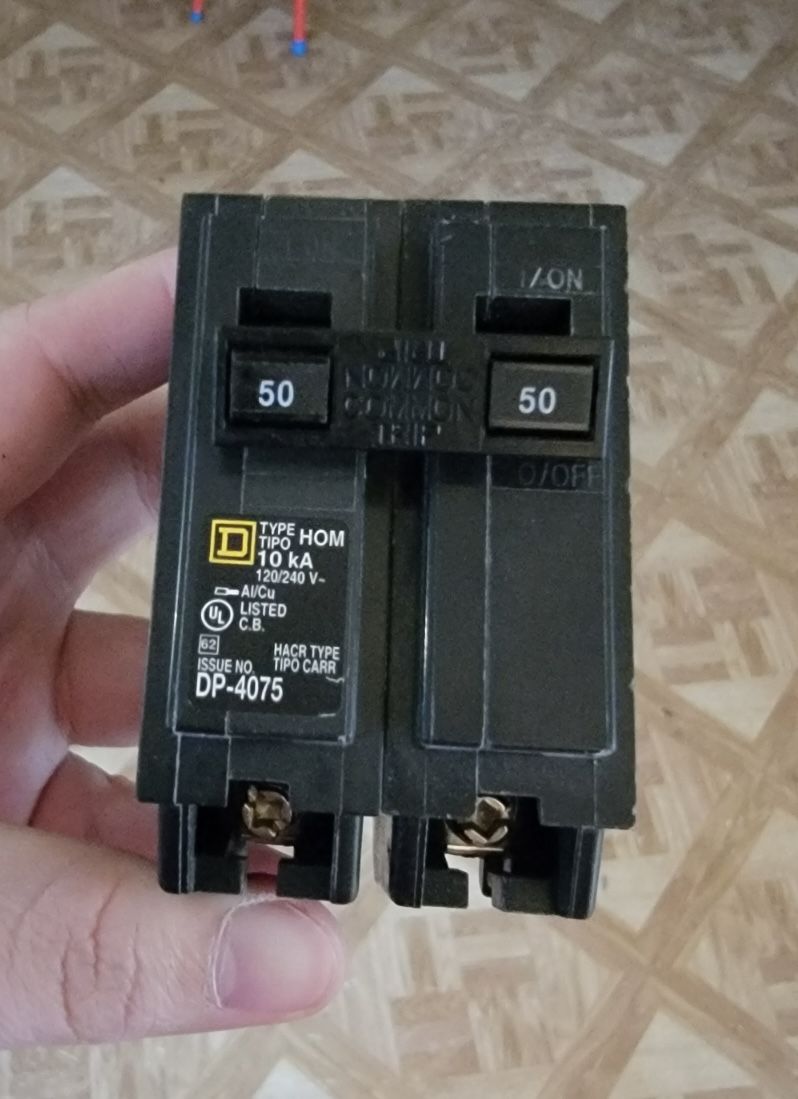 Square D Homeline 50 Amp 2-Pole Circuit Breaker(HOM250CP)