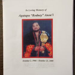 RARE Yokozuna Funeral Program WWE WWF WCW