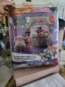 Girls Paw Patrol Twin/full Reversible Comforter 