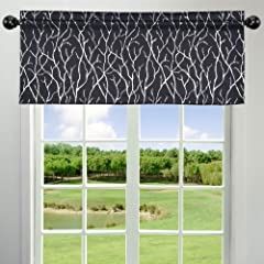 Kotile Window Valance Black Darkening Curtain