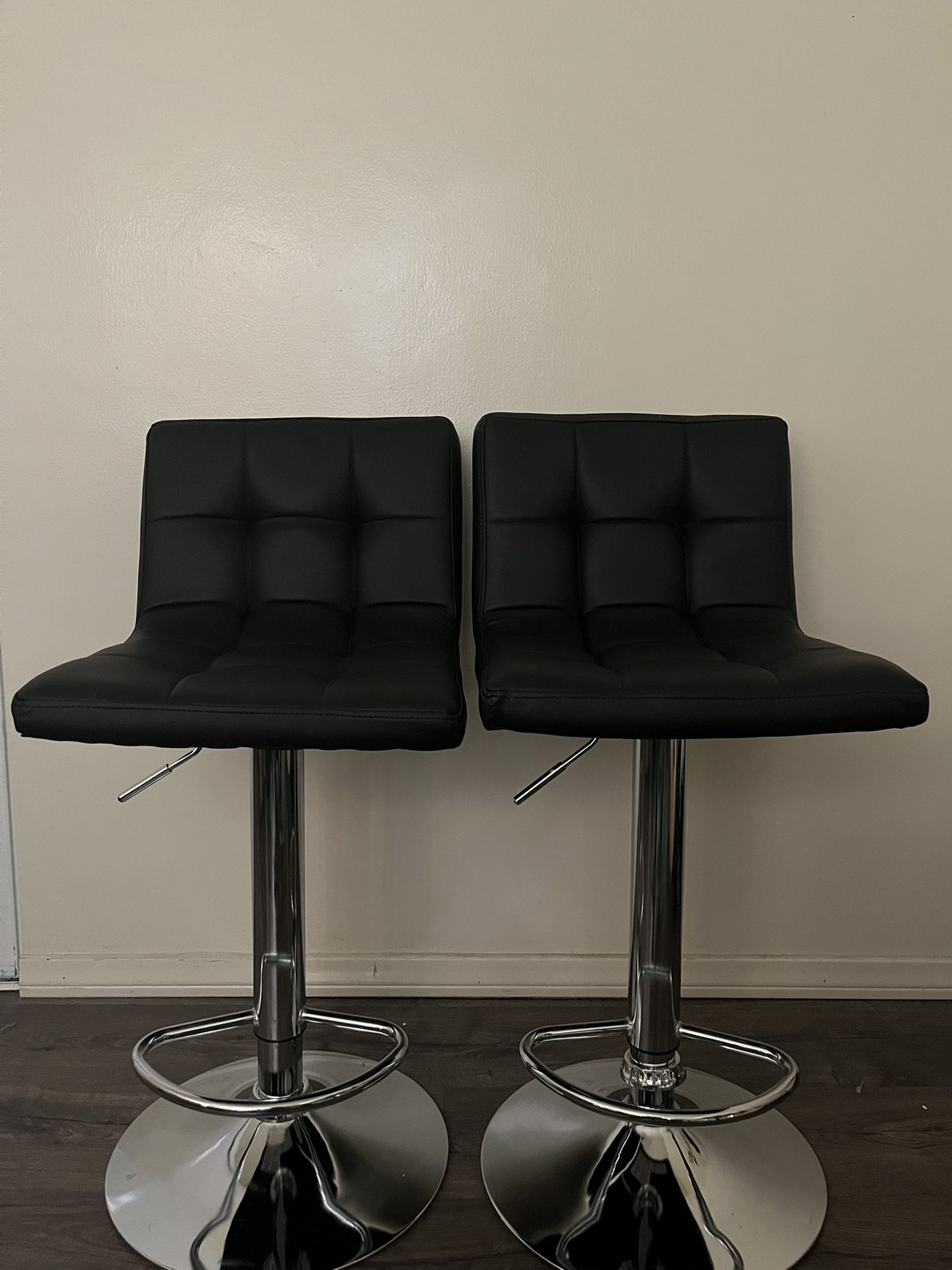 Set of 2 Brand New Modern Black Bar Stools – $50 Each or $85 for Both