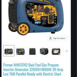 FIRMAN GAS/PROPANE GENERATOR