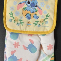 NEW Lilo & Stitch Easter Spring 3 Piece Kitchen Set Oven Mitt Potholder Towel just $10