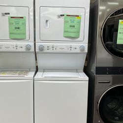 Washer And Dryer Stackable 27” New Open Box 1 Year Warranty 