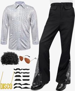Halloween men’s Disco Outfit medium size