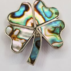 Pin Sterling Silver And Abalone 