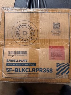 Selling signature fitness bumper plates: pair of 25lbs and a pair of 35lbs for $120!