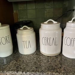 4 Rae Dunn Storage Container 