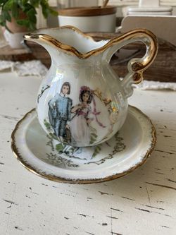 Japan Porcelain Wash Basin And Pitcher